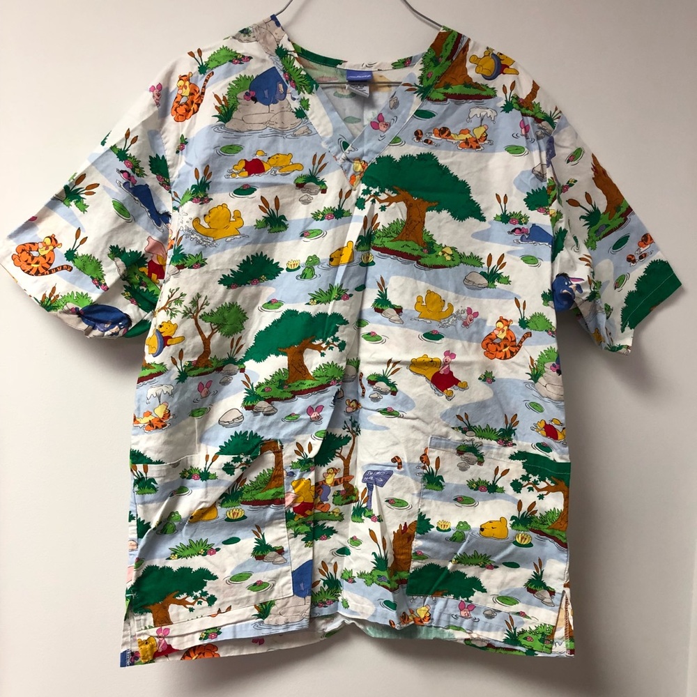 Winnie the Pooh Nursing Scrub Top